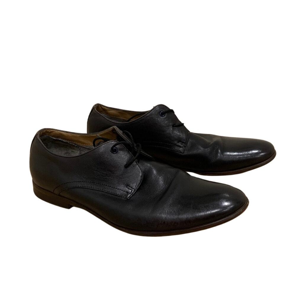 Aldo, Men's, Black, Leather Pointed Toe Oxford Shoes, Size US 11, EU 44